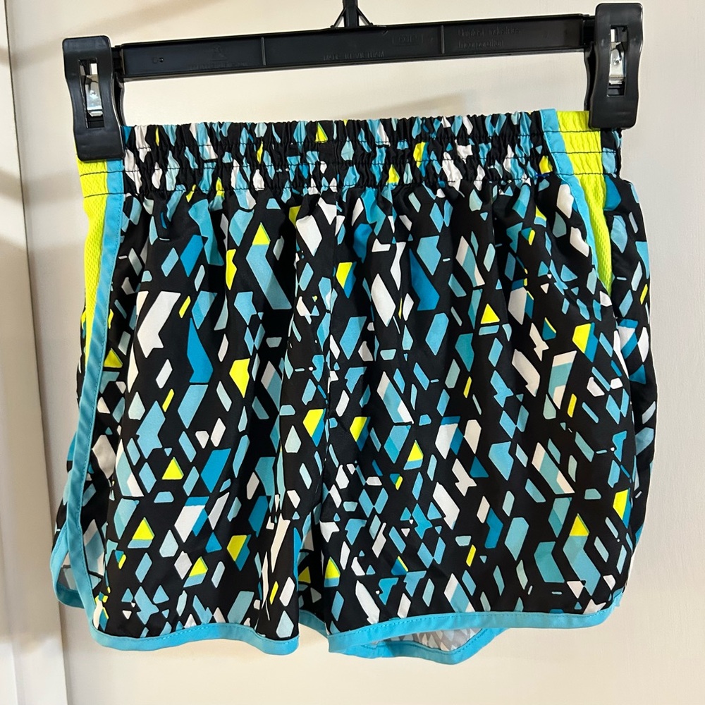 Champion Girls Blue and Black Patterned Shorts
